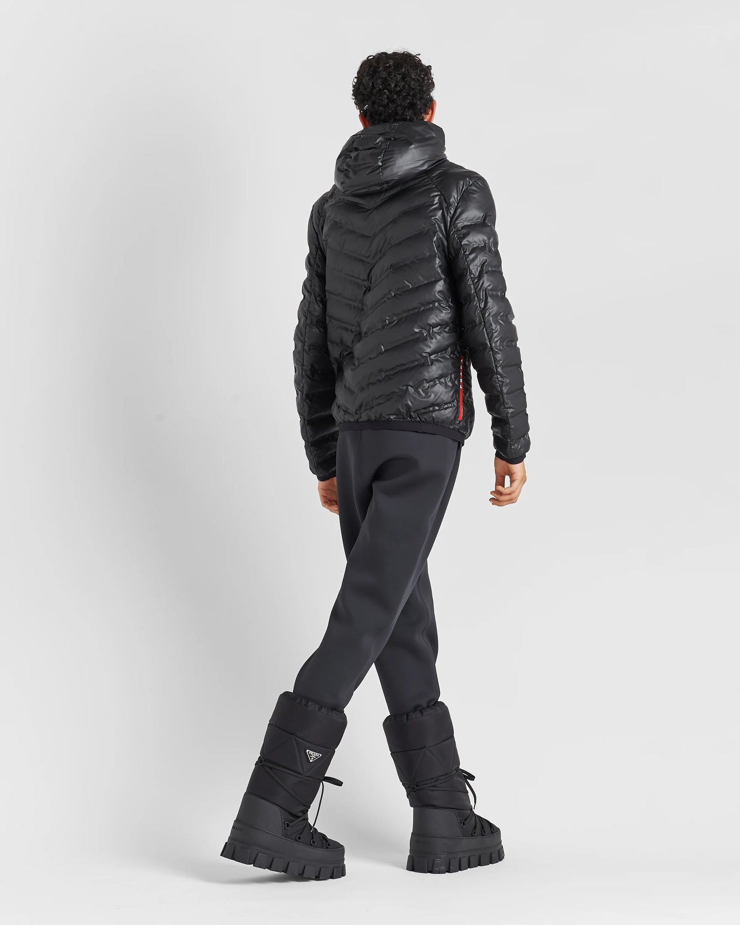 Light Re-Nylon Hooded Puffer Jacket