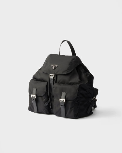 Medium Re-Nylon backpack with pouch