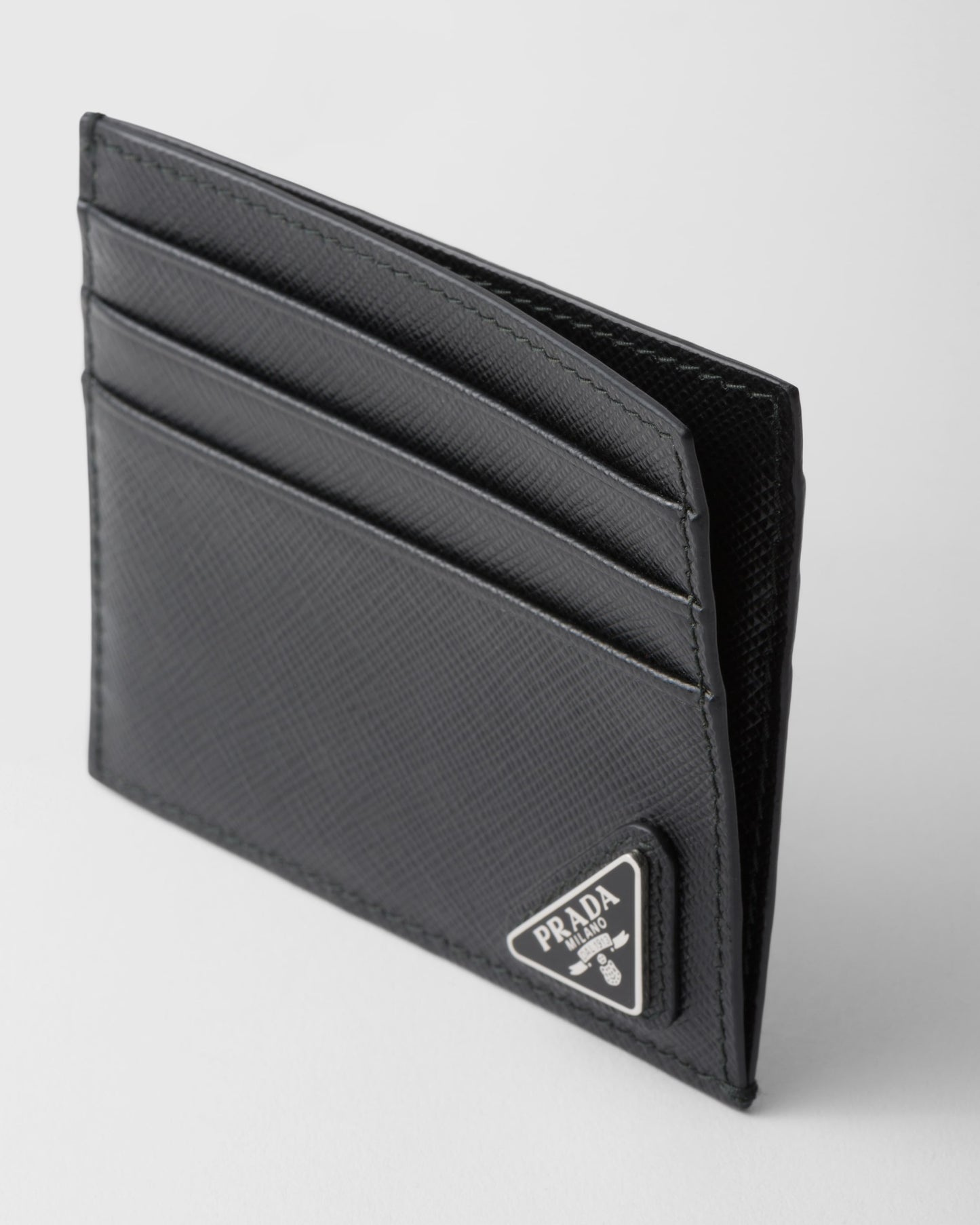 Saffiano leather card holder