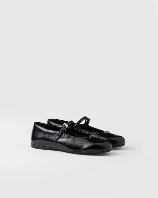 Naplak patent leather ballerinas