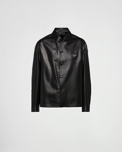 Nappa leather shirt