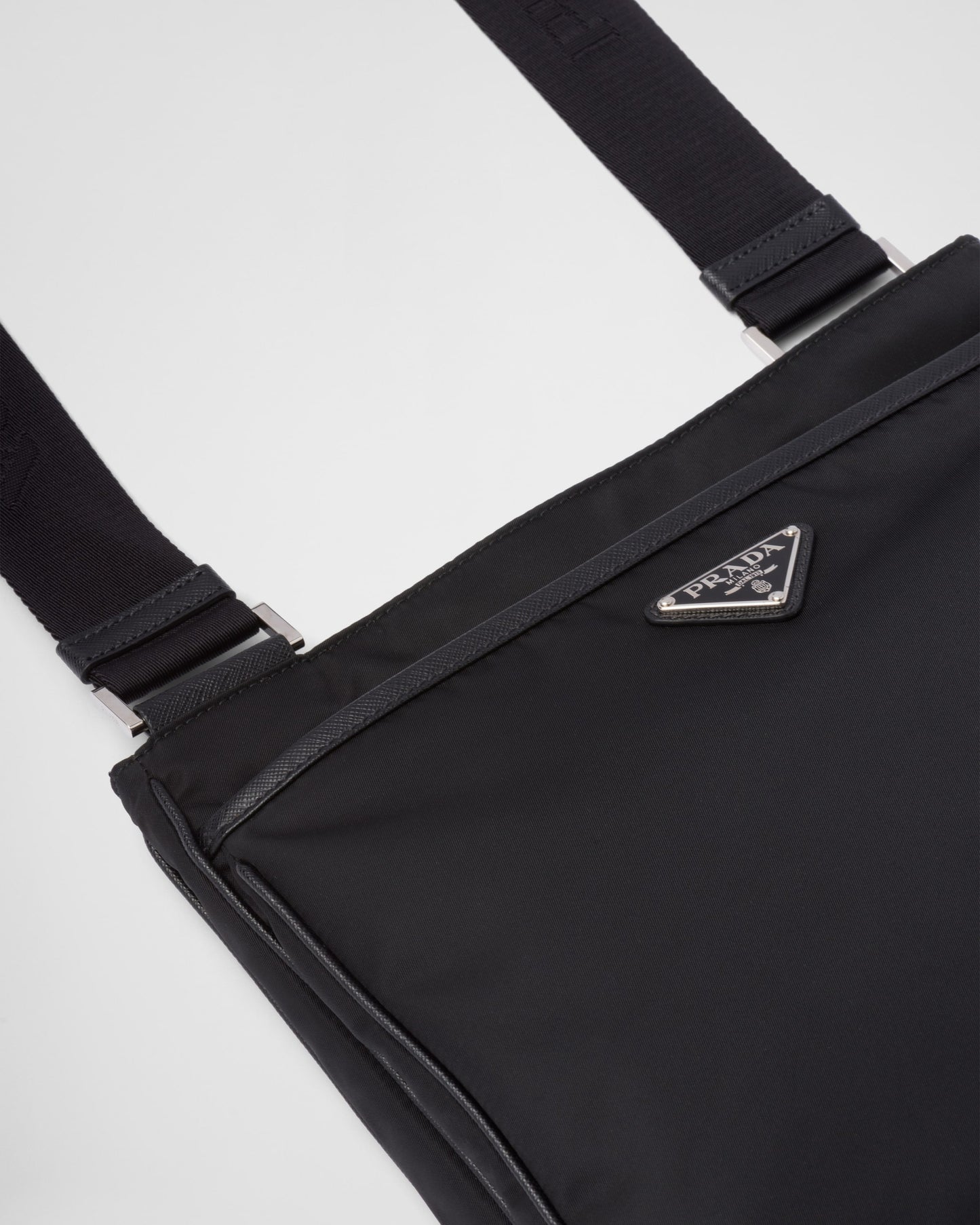 Re-Nylon and Saffiano shoulder bag
