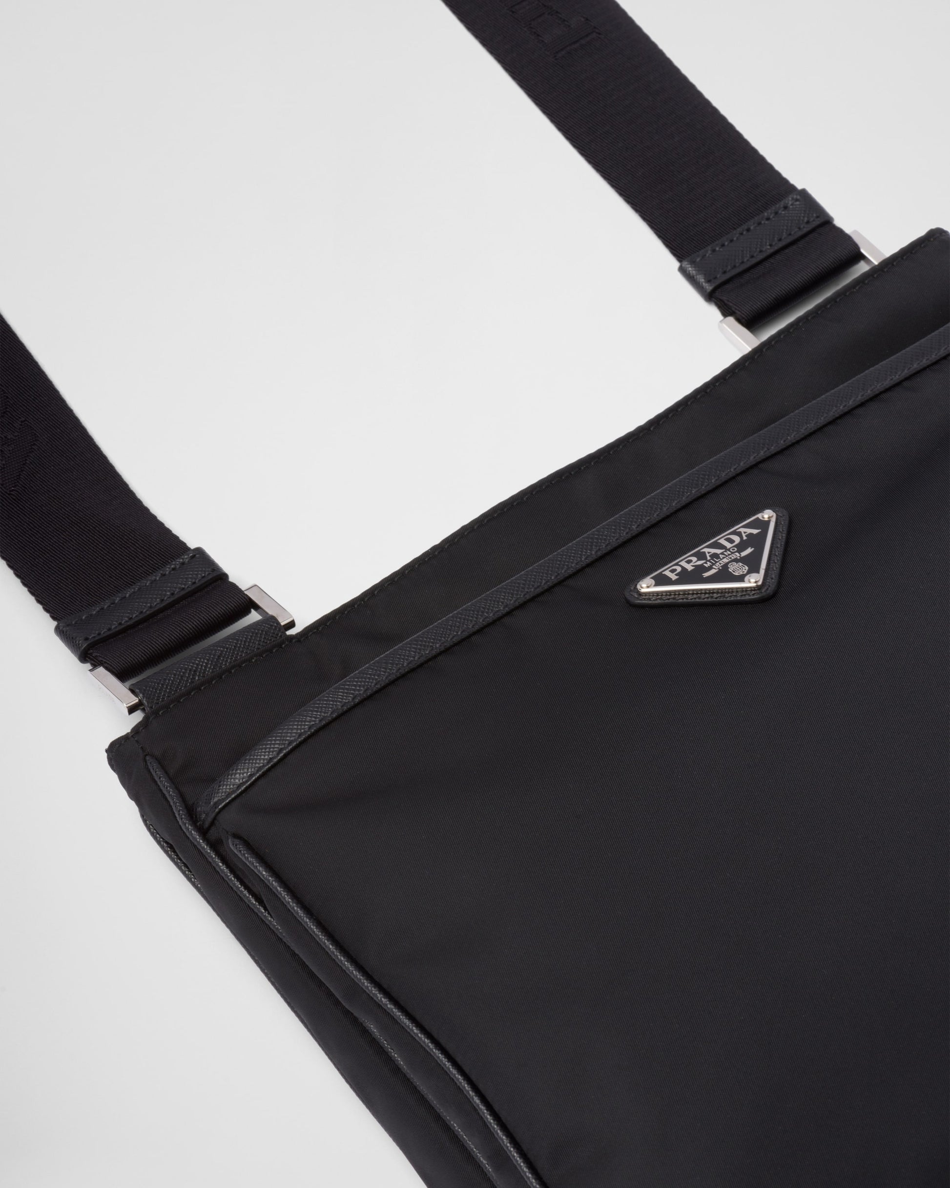 Re-Nylon and Saffiano shoulder bag