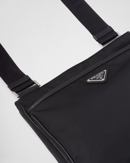 Re-Nylon and Saffiano shoulder bag
