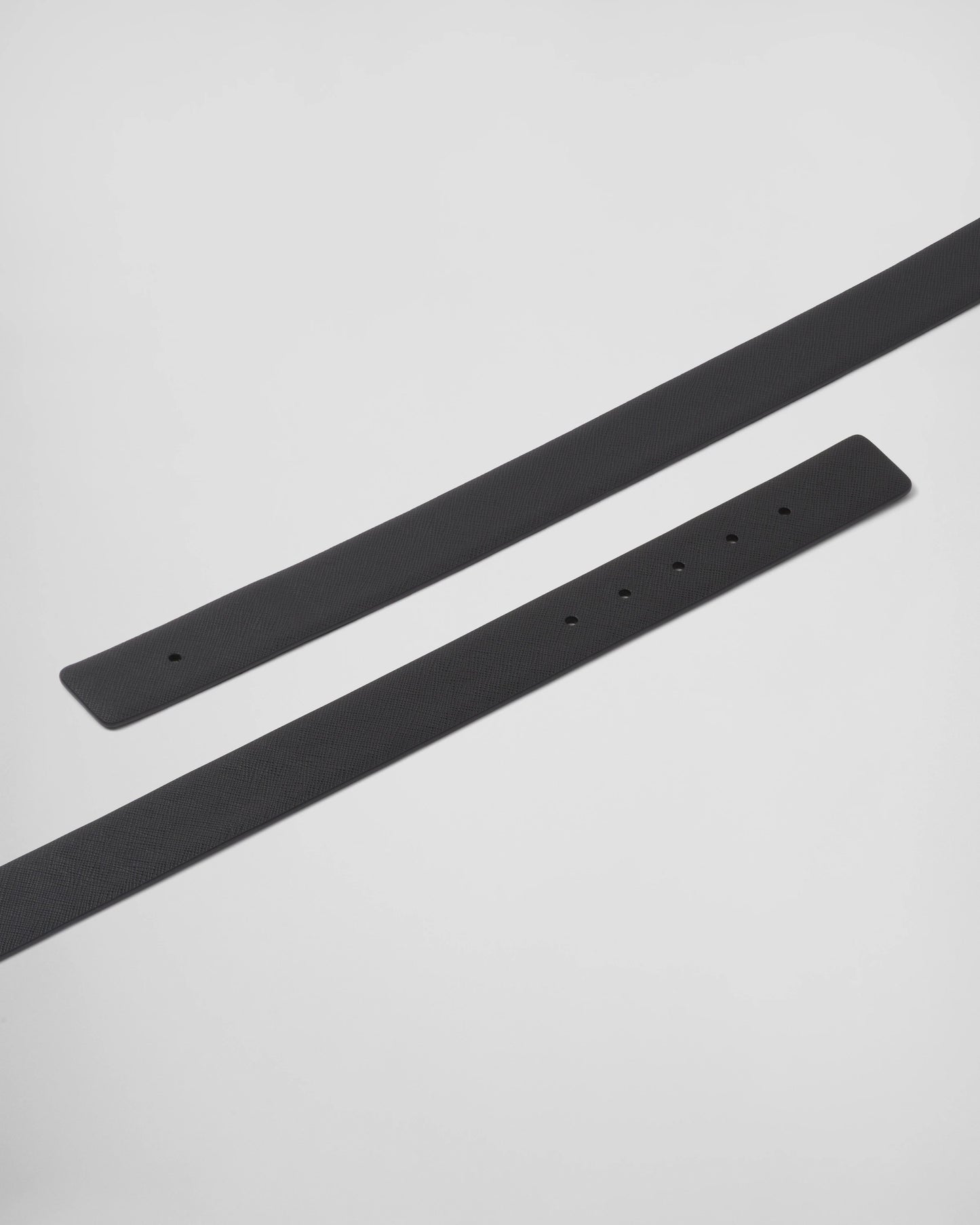 Reversible Saffiano leather belt strap