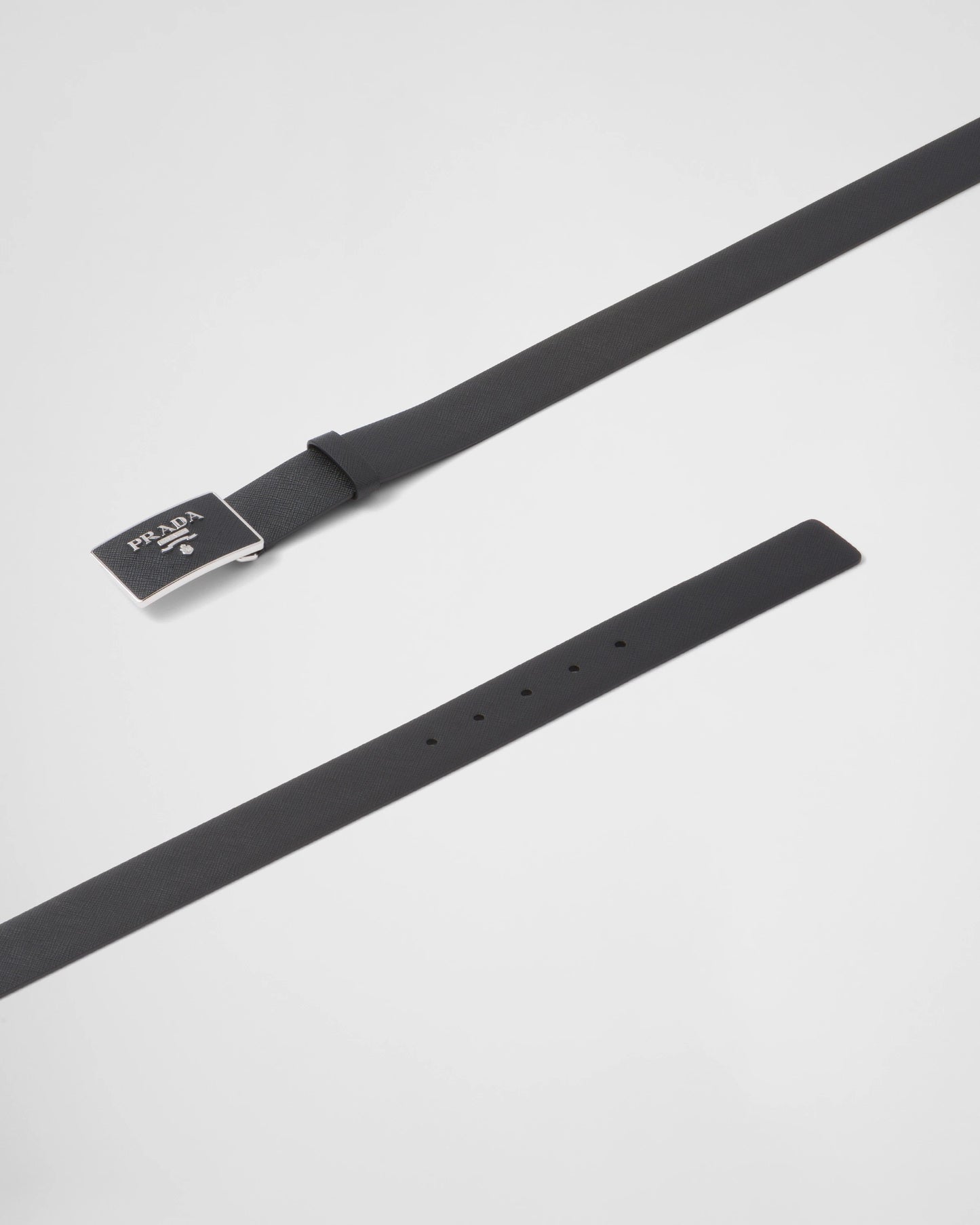 Saffiano leather belt