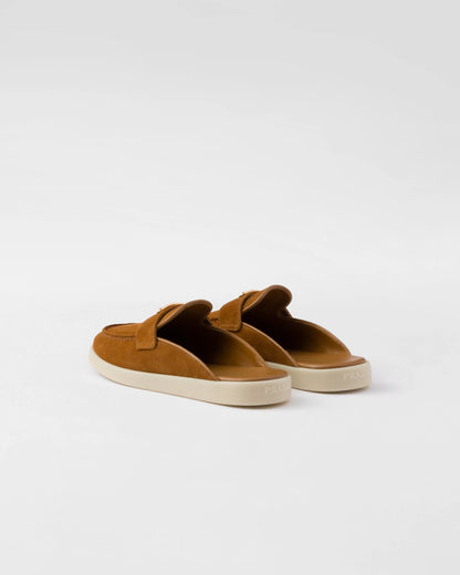 Suede mules