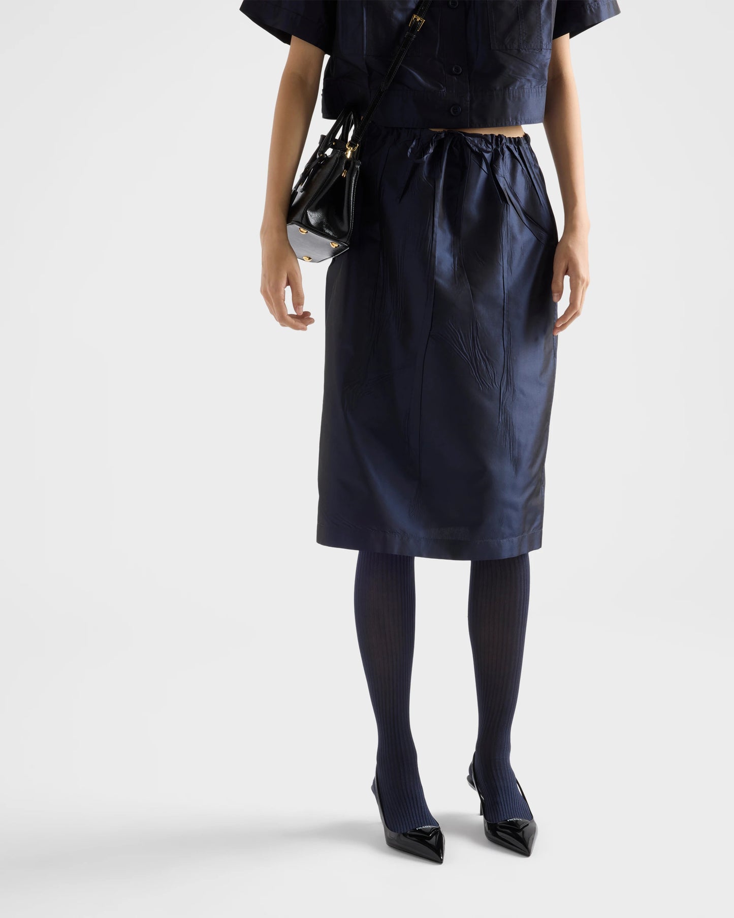 Patent leather slingback pumps