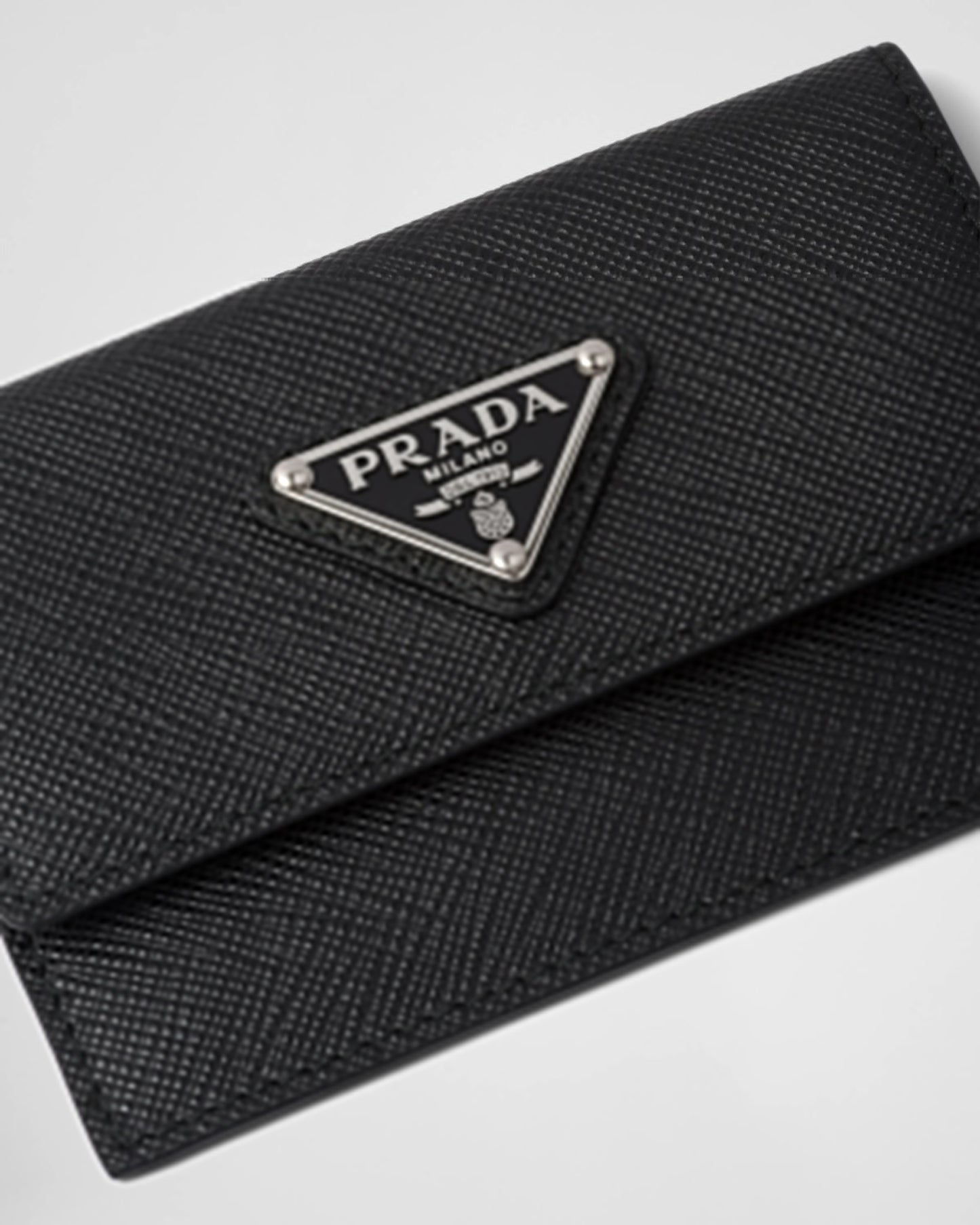 Saffiano leather card holder