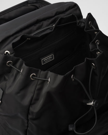 Re-Nylon and Saffiano leather backpack