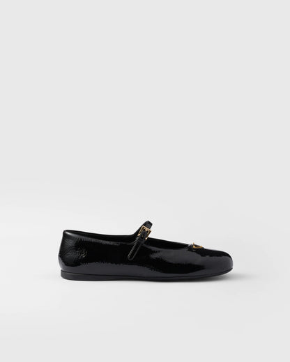Naplak patent leather ballerinas