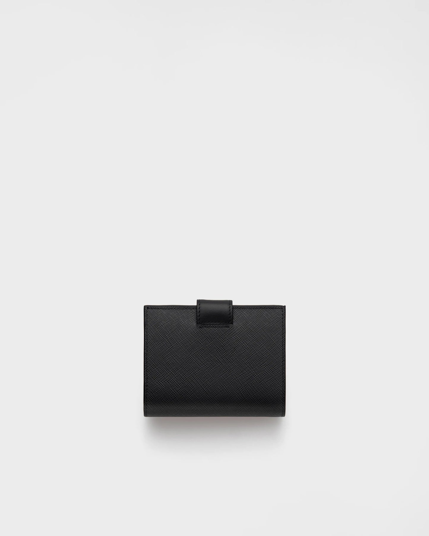 Small Saffiano and smooth leather wallet