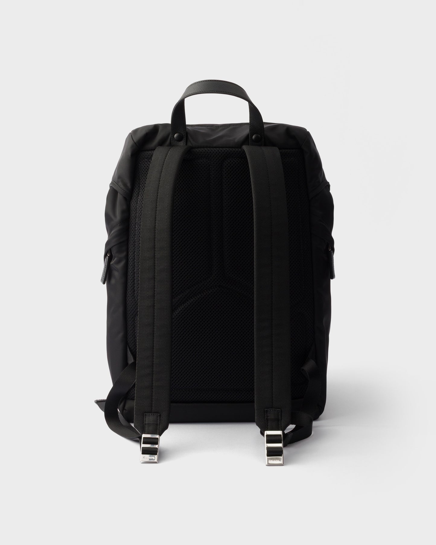 Re-Nylon and Saffiano leather backpack