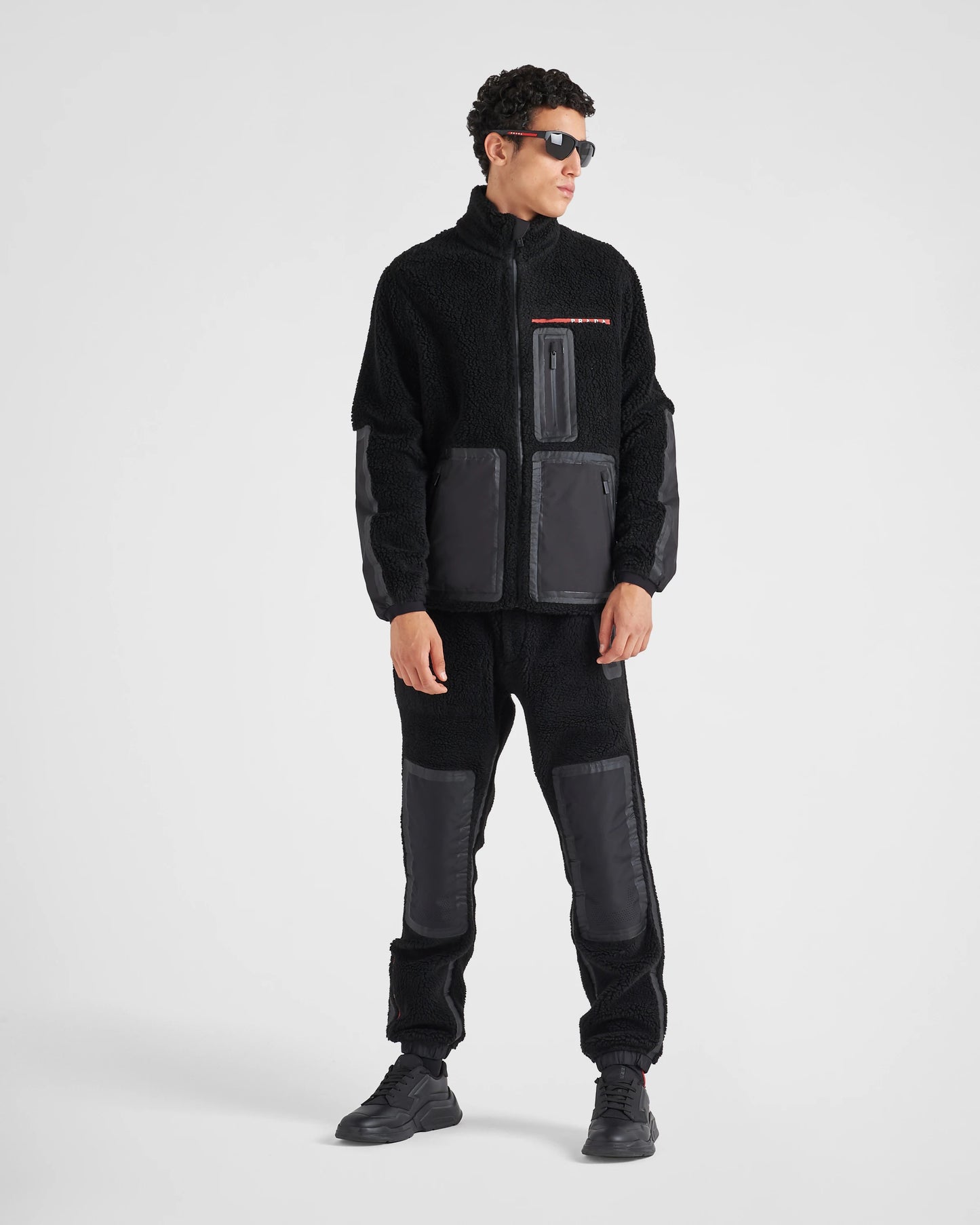 Recycled fleece technical jacket
