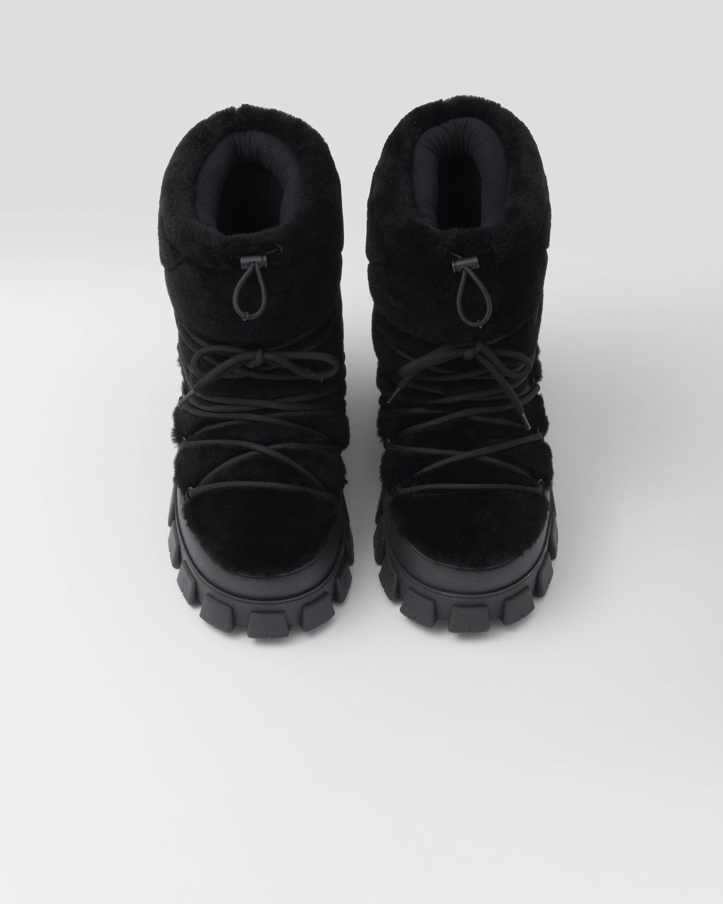 Shearling après ski booties