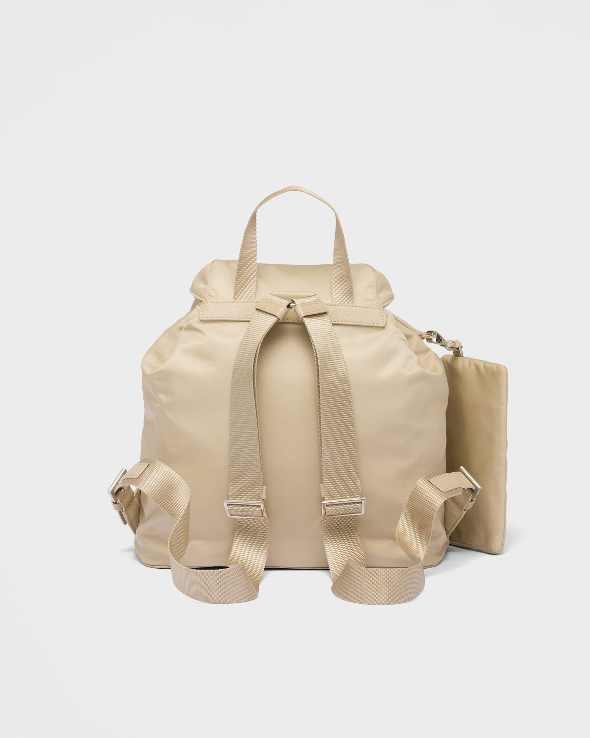 Medium Re-Nylon backpack with pouch