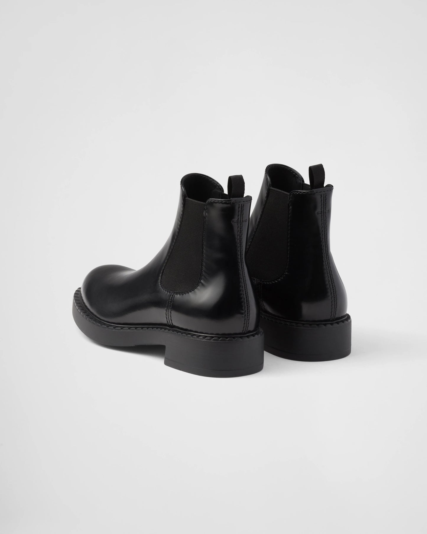 Brushed leather Chelsea boots