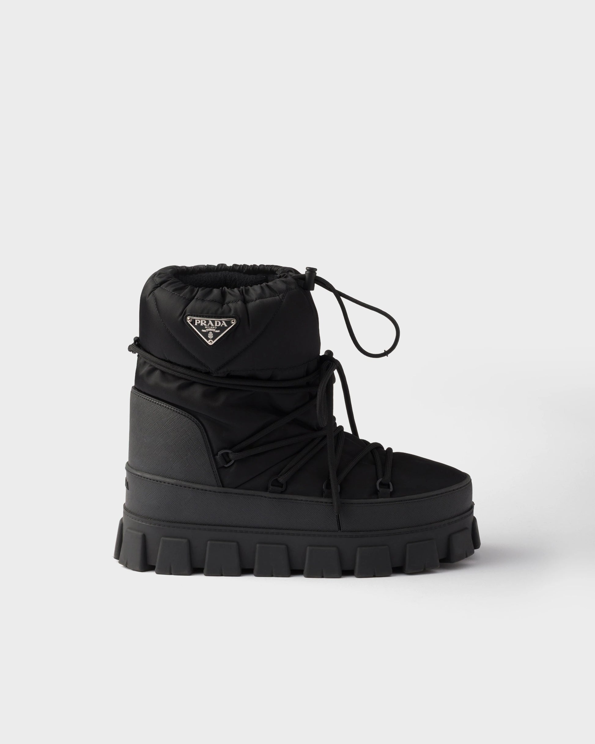 Re-Nylon gabardine après ski booties