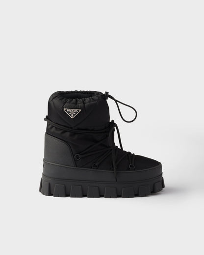Re-Nylon gabardine après ski booties