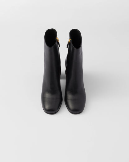Leather booties
