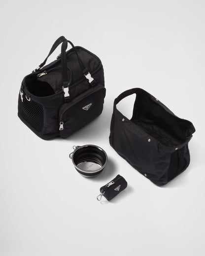 Re-Nylon and Saffiano leather pet bag