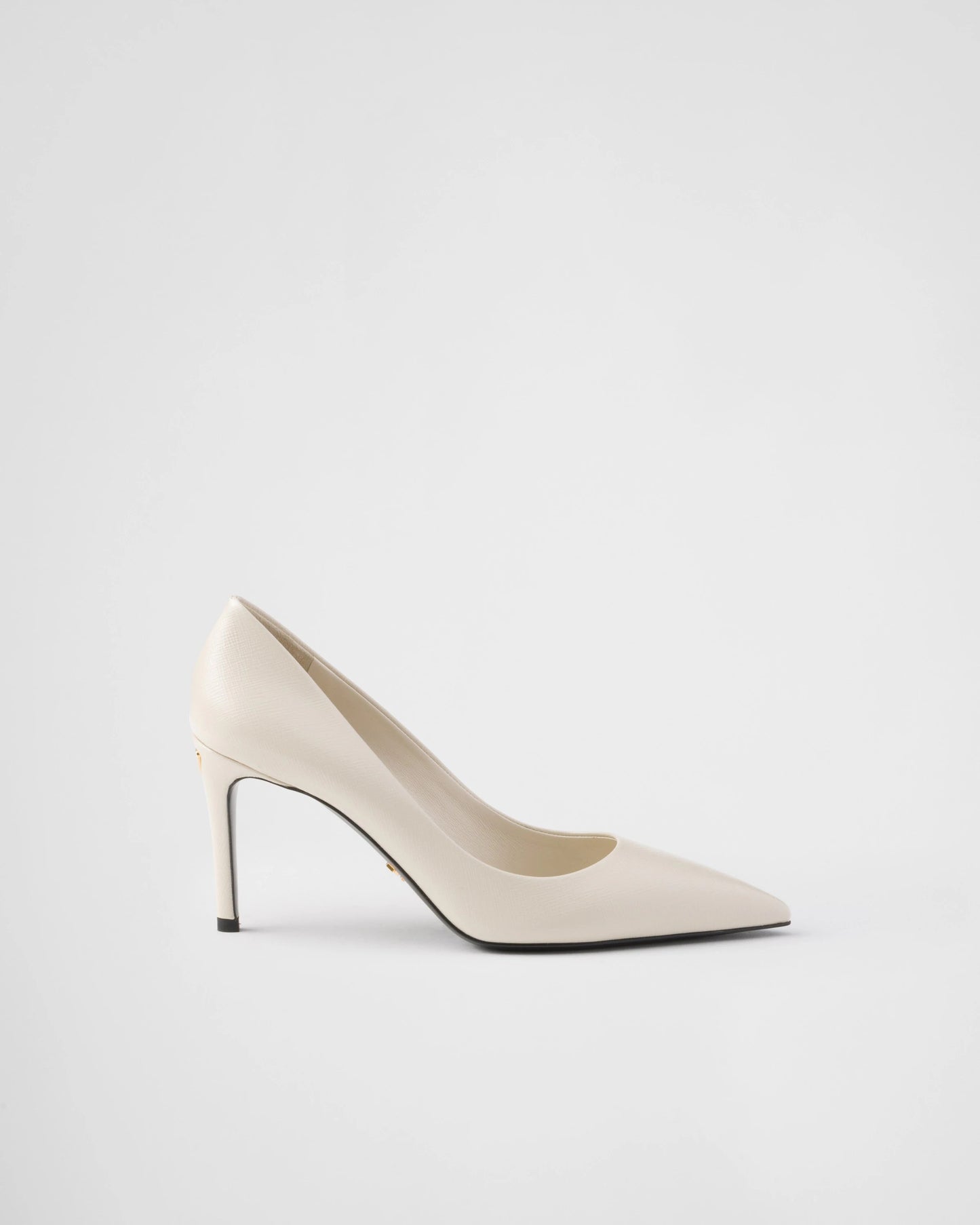 Patent Saffiano leather pumps