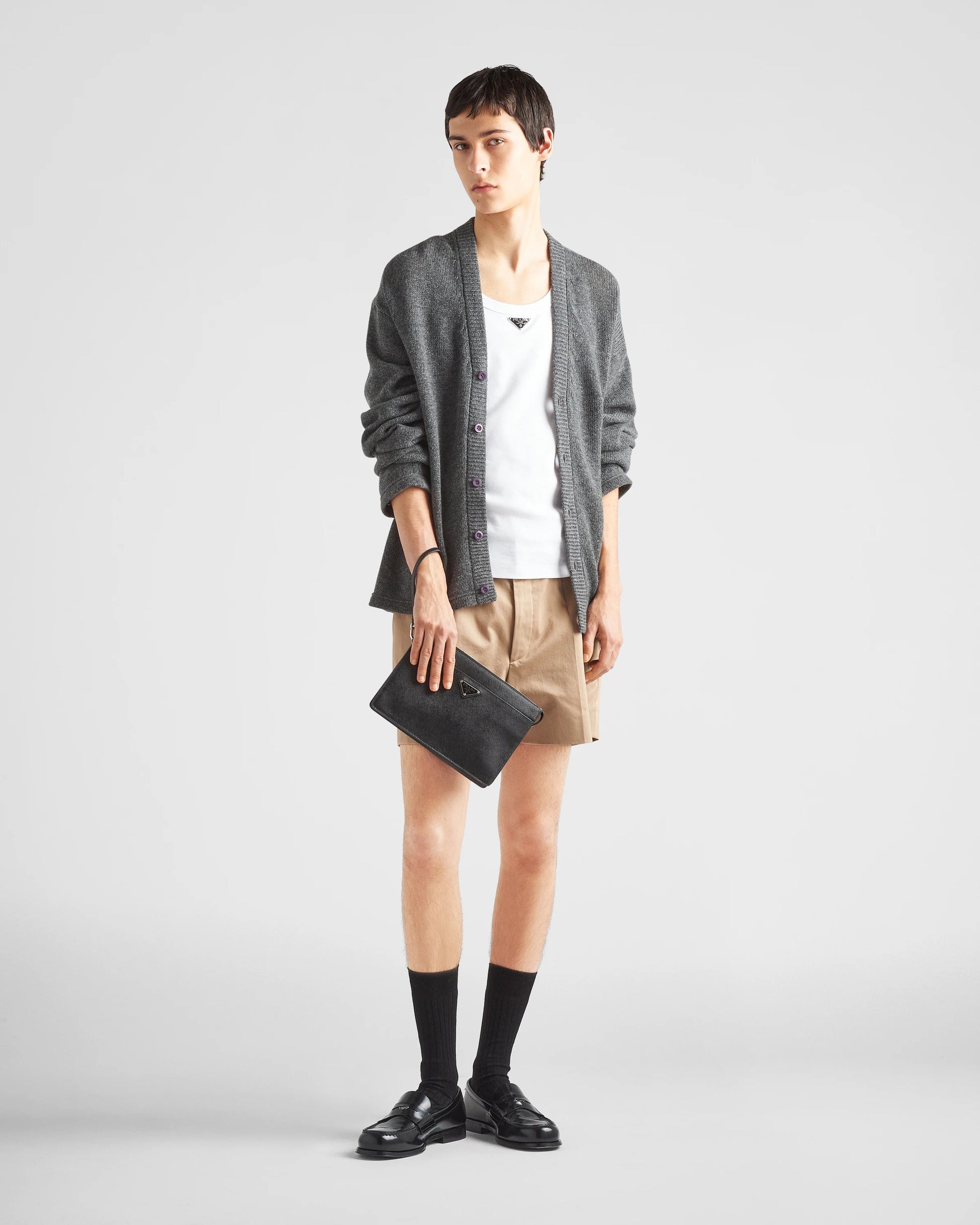 Saffiano Leather Pouch