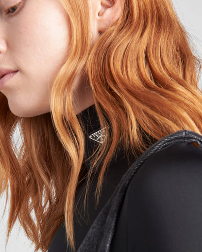 Jersey turtleneck top