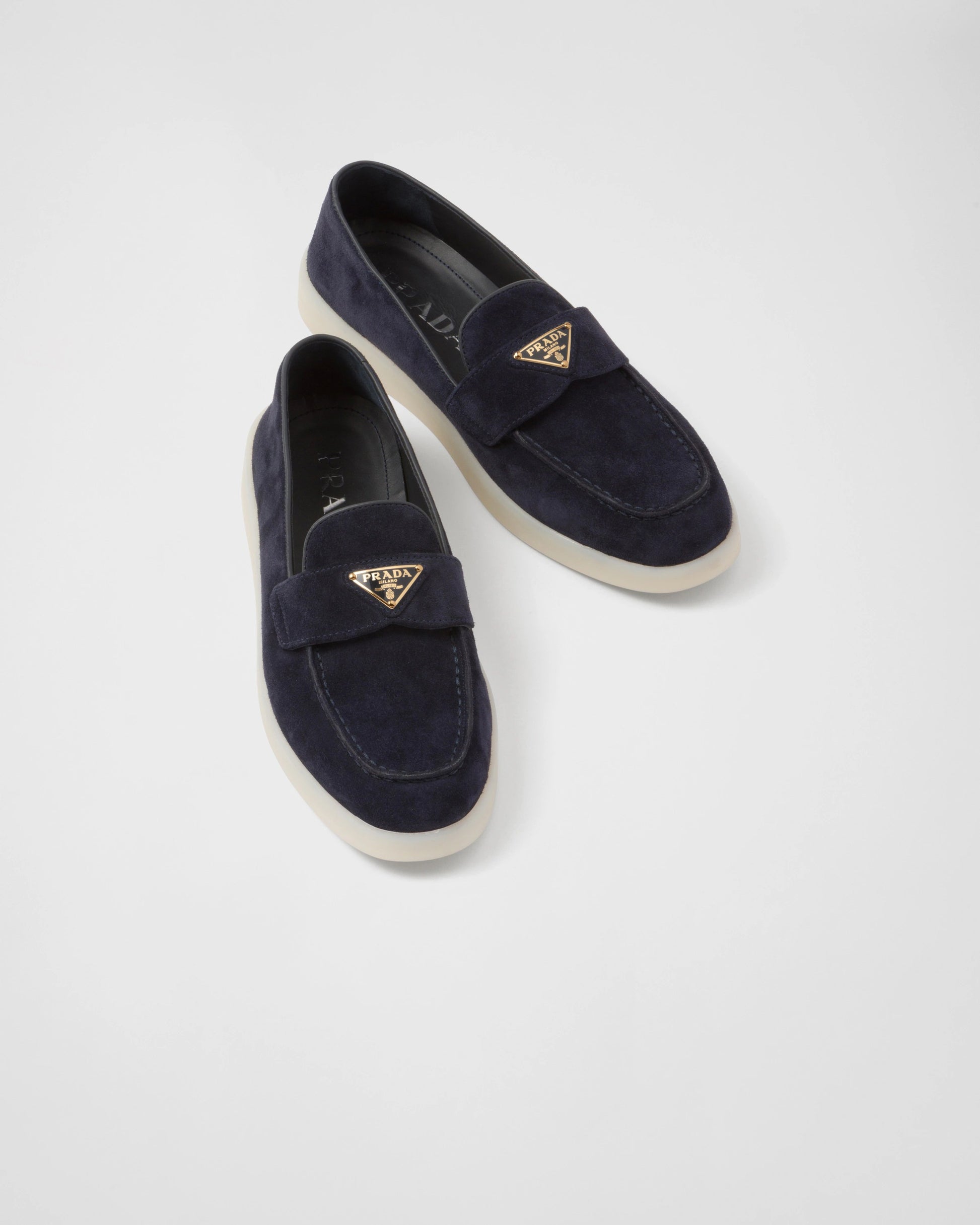 Suede leather loafers