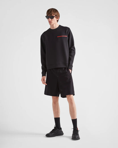 Recycled double jersey sweatshirt