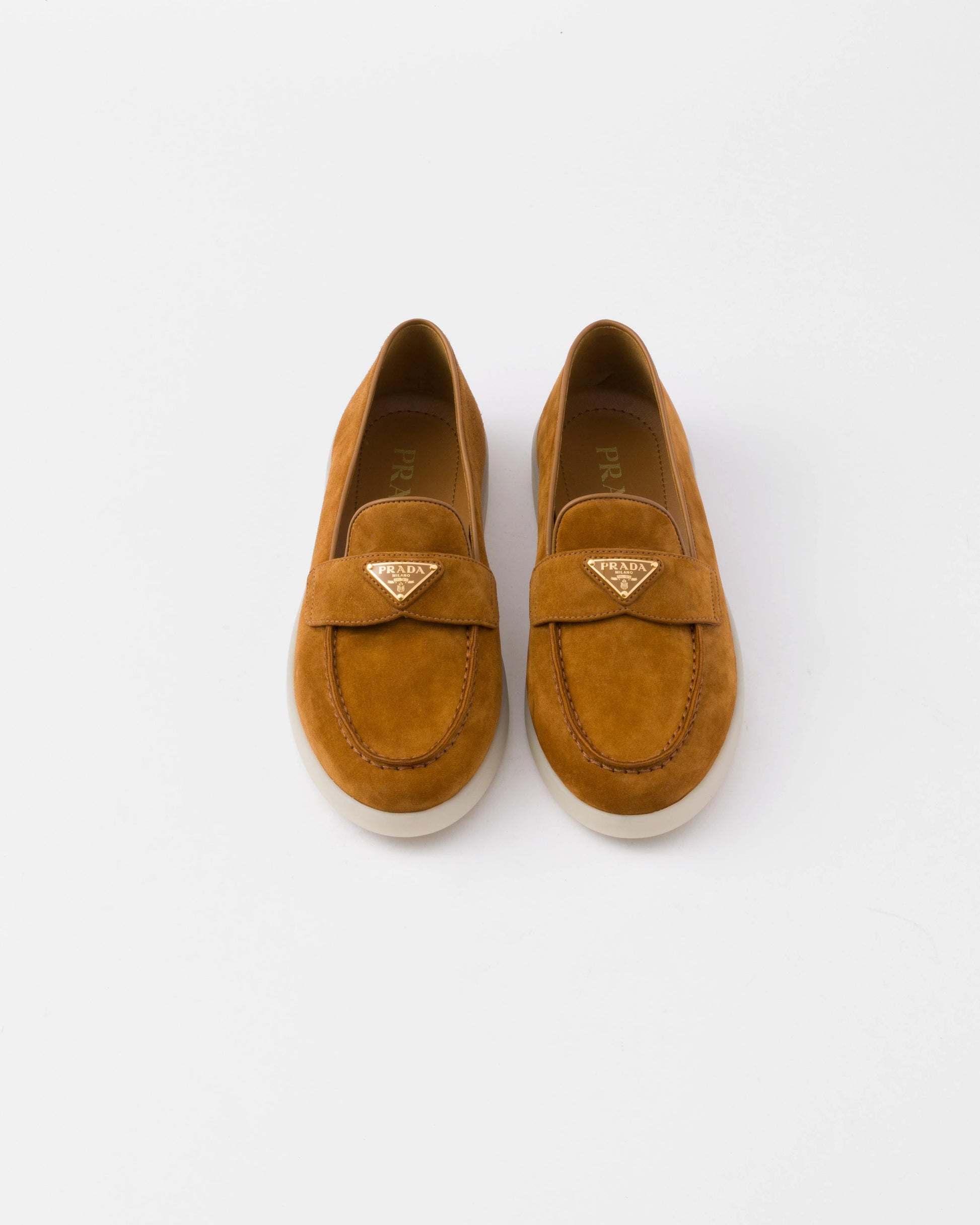 Suede leather loafers