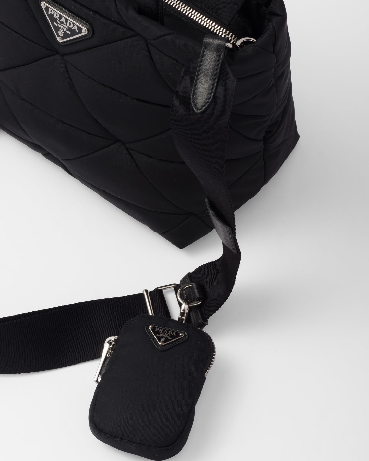 Padded Re-Nylon tote bag