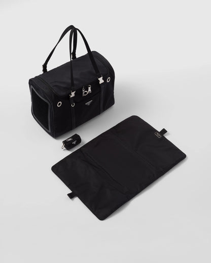 Re-Nylon and Saffiano leather pet bag