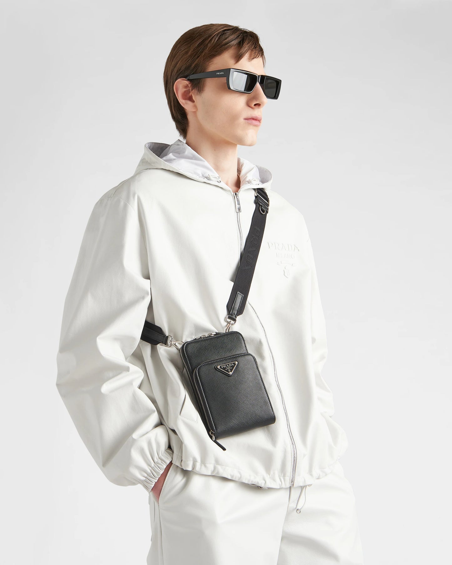 Saffiano leather smartphone case
