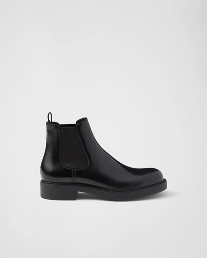 Brushed leather Chelsea boots