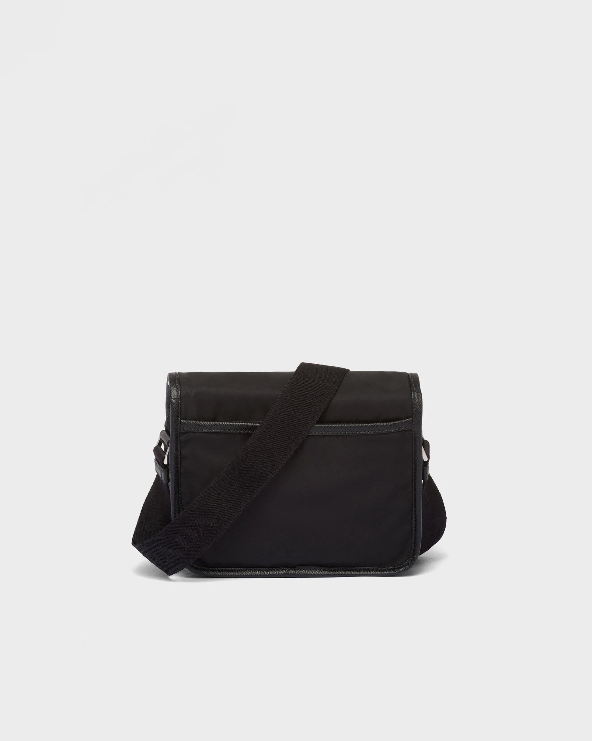 Re-Nylon and Saffiano leather shoulder bag