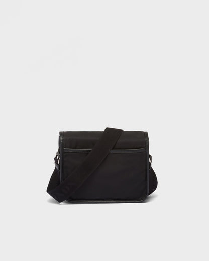 Re-Nylon and Saffiano leather shoulder bag