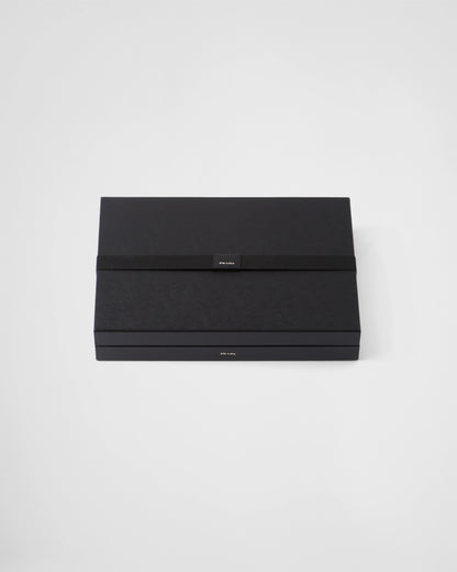 Saffiano Leather Backgammon Set