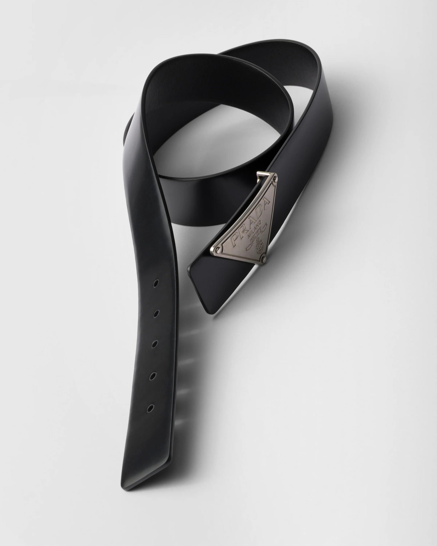 Brushed leather belt strap