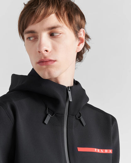 Techno Piqué hoodie