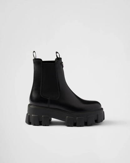 Monolith brushed leather Chelsea boots