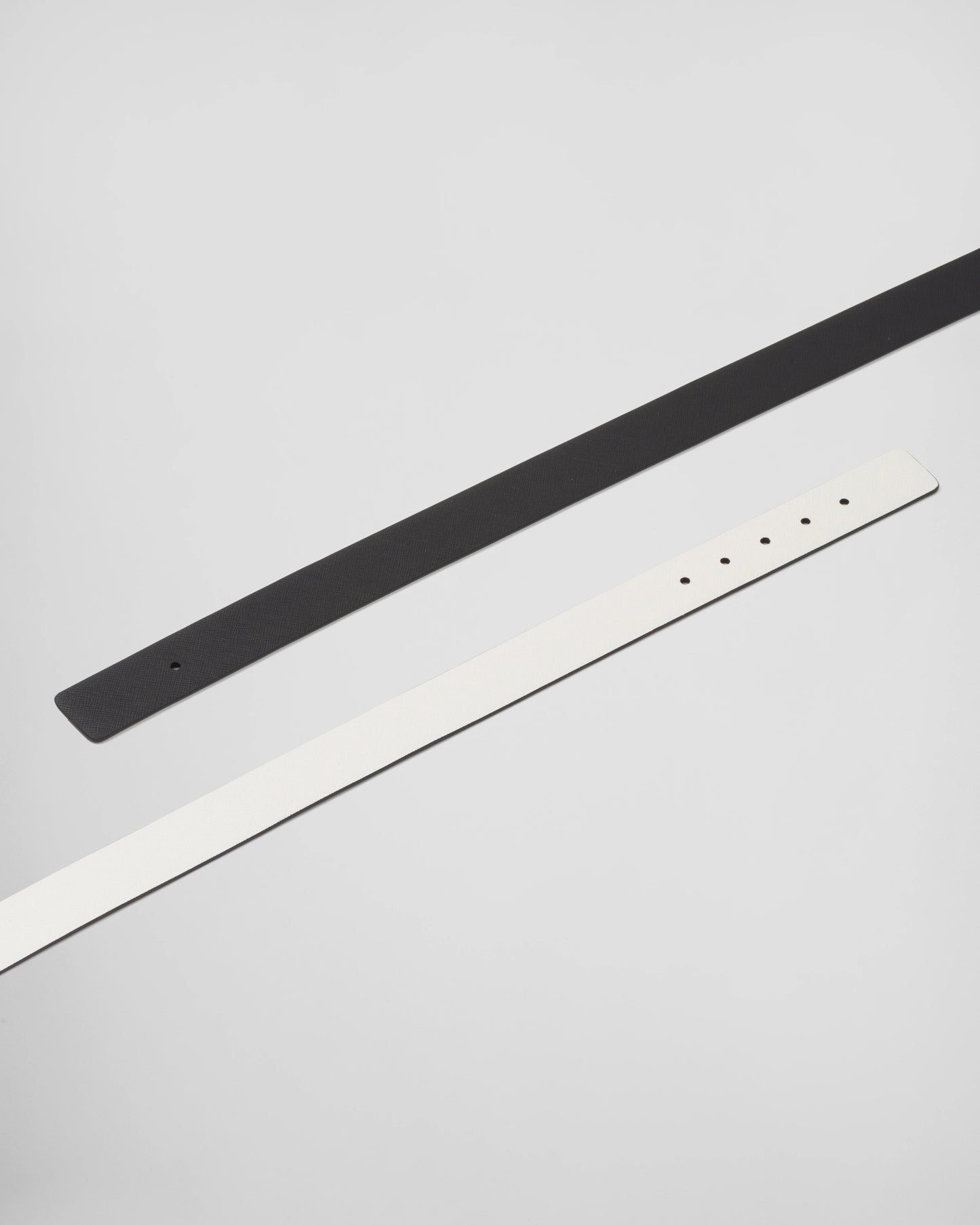 Reversible Saffiano leather belt strap