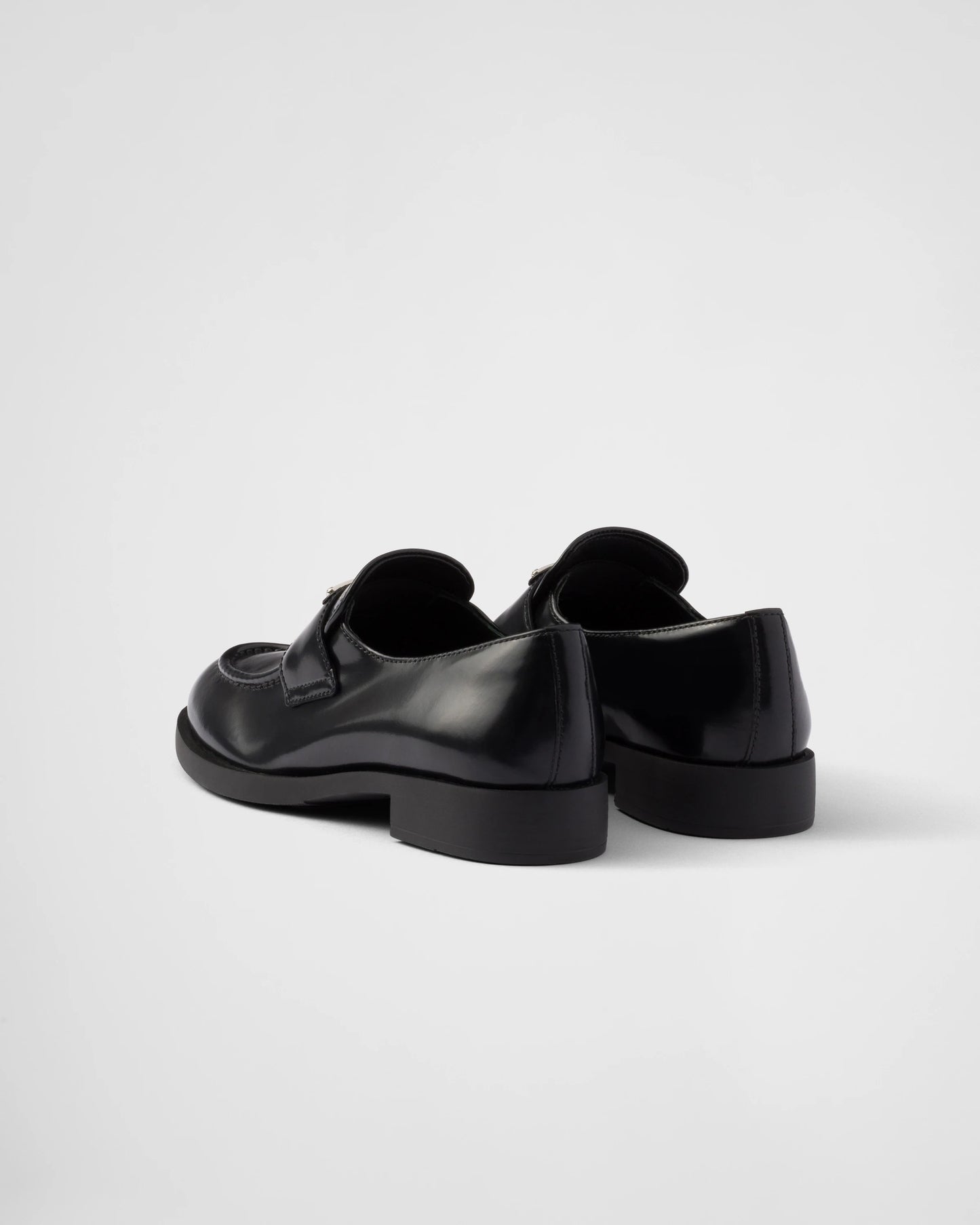 Brushed leather loafers
