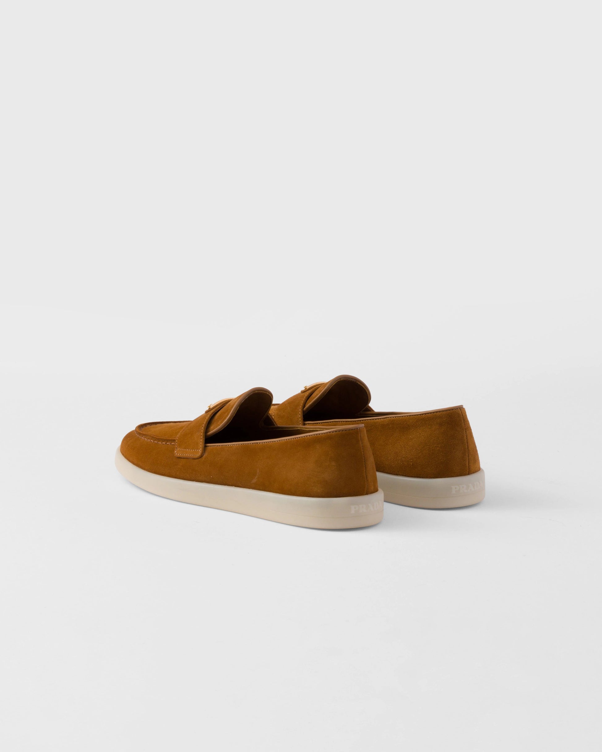 Suede leather loafers