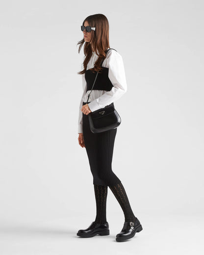 Prada Cleo medium brushed leather shoulder bag
