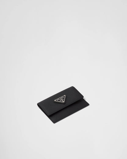 Saffiano leather card holder