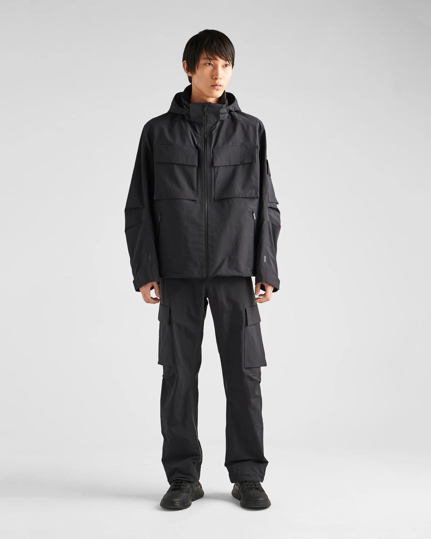 Light technical fabric windbreaker
