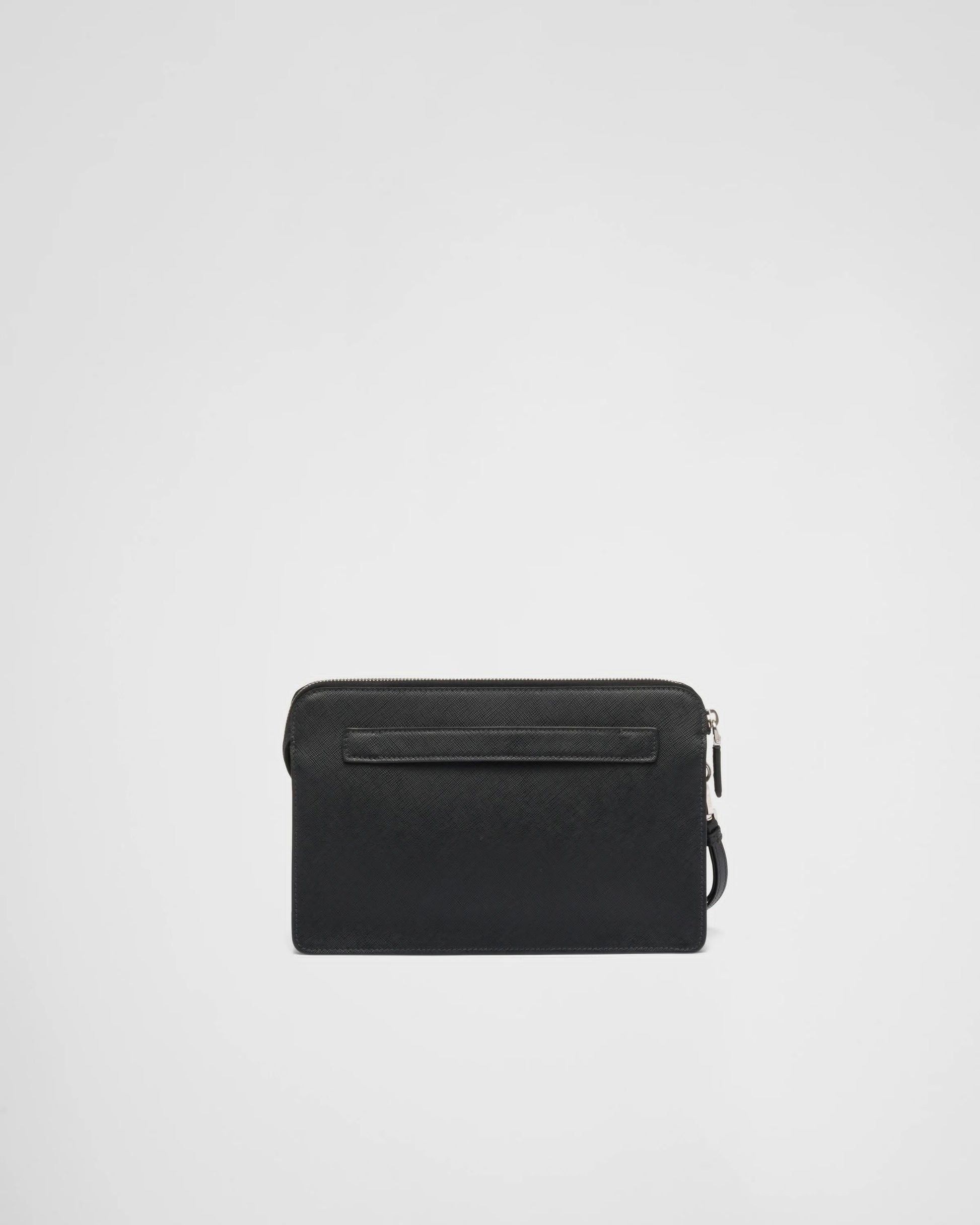Saffiano leather pouch