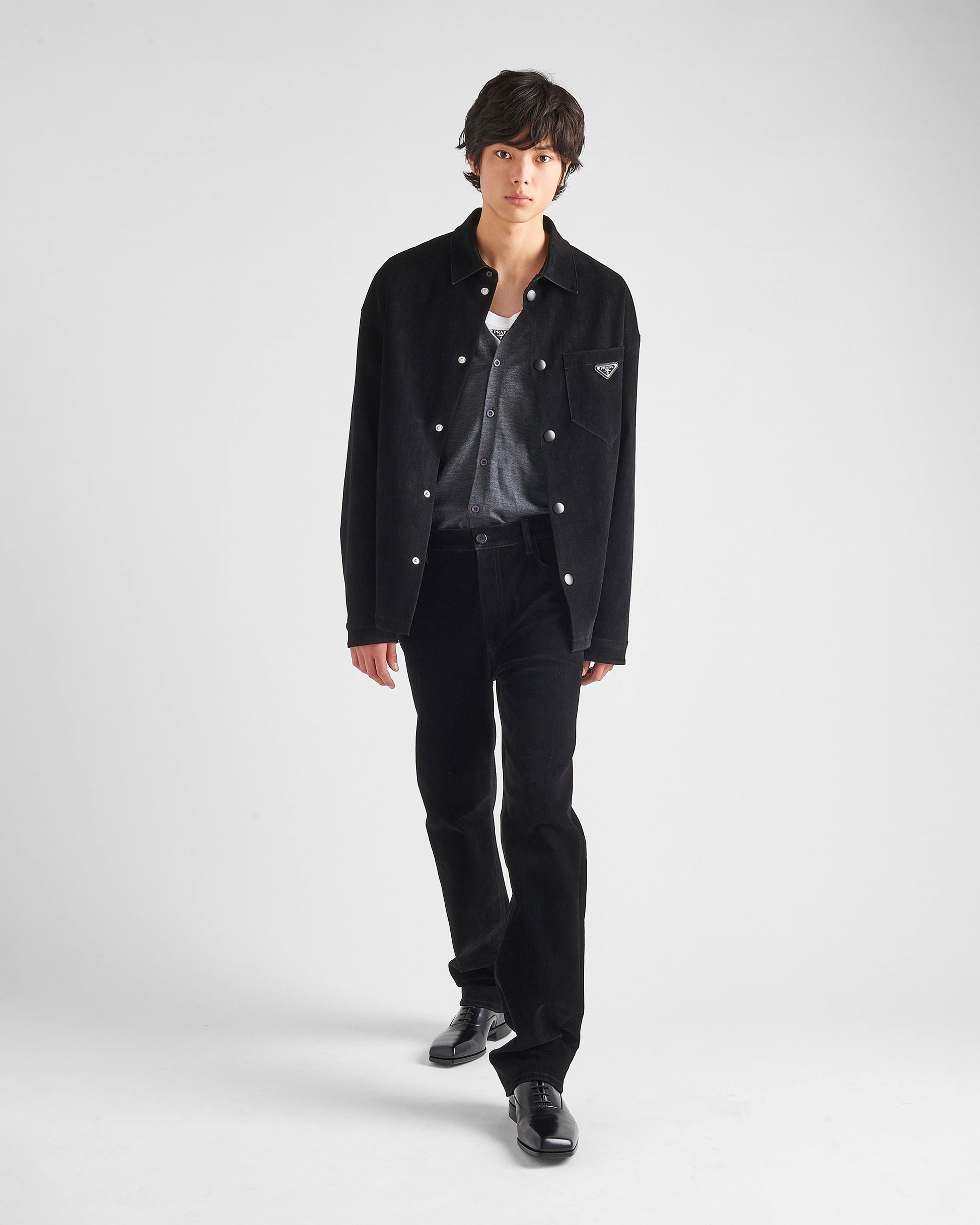 Stretch cotton shirt