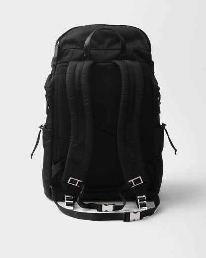 Re-Nylon and Saffiano leather backpack